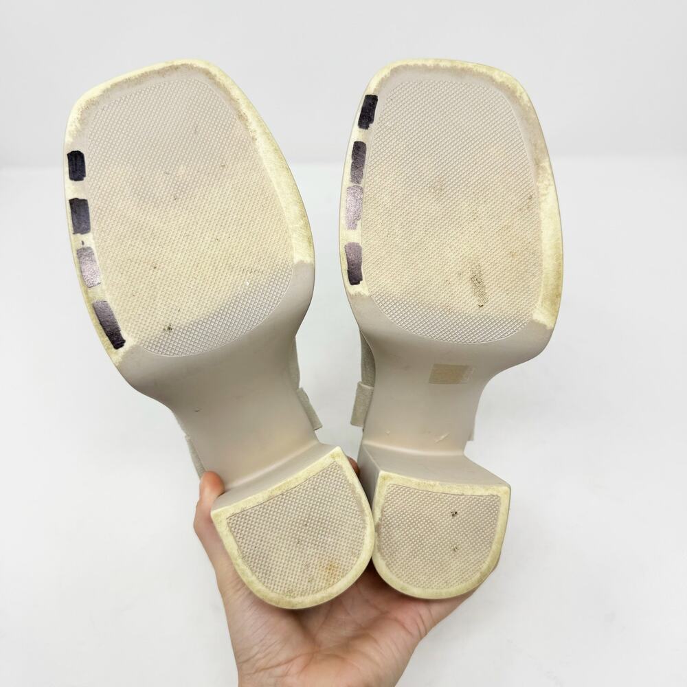 Free People Hybrid Harness Suede Platform Booties in Grey Diamond Size 6.5 - Picture 10 of 12